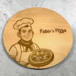 Pizzateller mit Gravur personalisiert