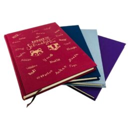 Personalisiertes Notizbuch mit Buchleinenbezug