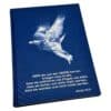 Notizbuch mit beiger Lasergravur auf Buchleinenbezug