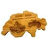 Holzbrett in schweizer Form mit Gravur