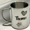 Personalisierte Campingtasse aus Edelstahl
