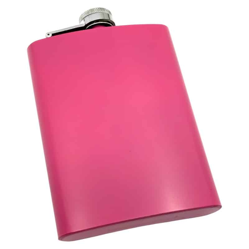 Flachmann Edelstahl pink