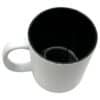 Keramiktasse weiss schwarz