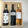Personalisierte Weinkiste für 3 Flaschen mit Gravur