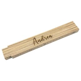 Personalisierter Doppelmeter holz