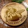Personalisiertes Pizzabrett mit Gravur